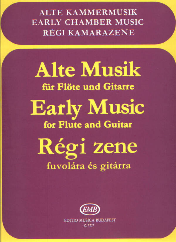 Alte Musik&nbsp;&nbsp;für Flöte und Gitarre&nbsp;&nbsp;Partitur