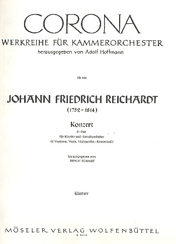 Konzert D-Dur&nbsp;&nbsp;für Klavier und Streichorchester&nbsp;&nbsp;Klavier solo