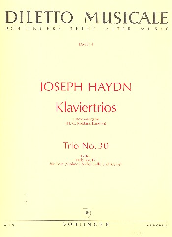 Trio F-Dur Nr.30 Hob.XV:17 für&nbsp;&nbsp;Flöte, Violoncello und Klavier&nbsp;&nbsp;
