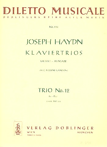 Klaviertrio Es-Dur Nr.12 Hob.XV:36&nbsp;&nbsp;&nbsp;&nbsp;Stimmen