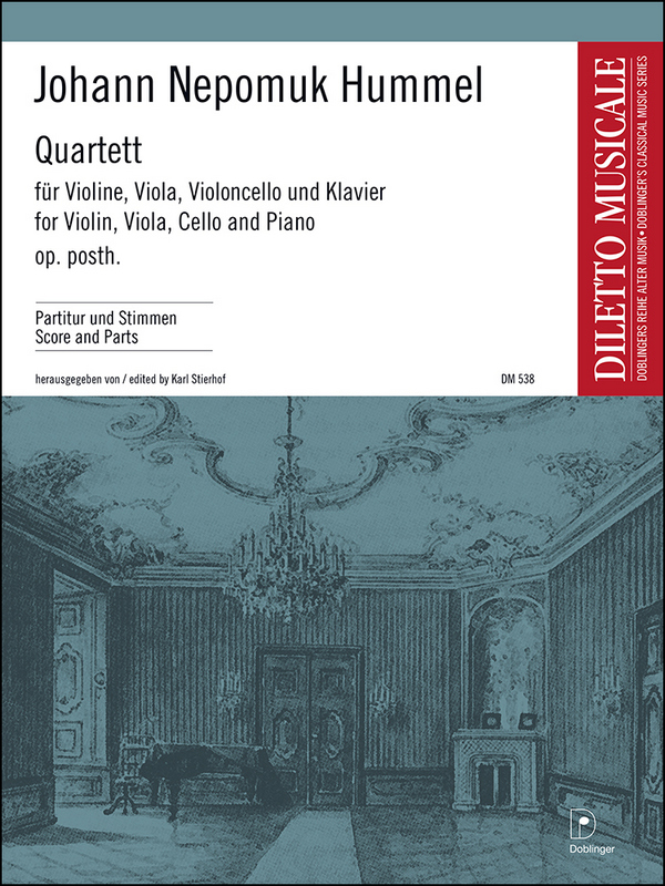 Quartett oppost. für  Klavier und Streichtrio  Partitur und 3 Stimmen