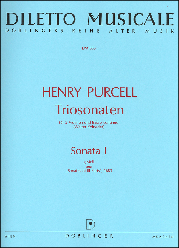 Sonate g-Moll Nr.1 für&nbsp;&nbsp;2 Violinen und Bc&nbsp;&nbsp;