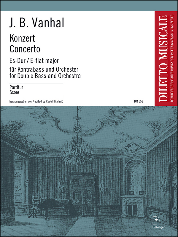 Konzert Es-Dur für Kontrabass&nbsp;&nbsp;und Orchester&nbsp;&nbsp;Partitur