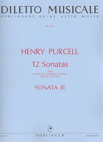 Sonate d-Moll Nr.3&nbsp;&nbsp;für 2 Violinen und Bc&nbsp;&nbsp;