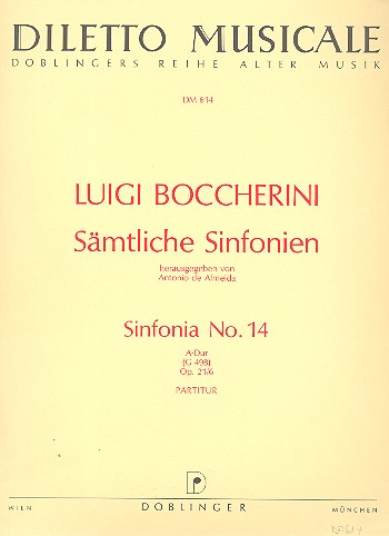 Sinfonie D-Dur  Nr.14 op.21,6&nbsp;&nbsp;für Orchester&nbsp;&nbsp;Partitur