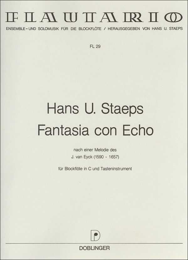 Fantasia con echo für Sopranblockflöte&nbsp;&nbsp;und Klavier&nbsp;&nbsp;