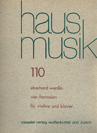 4 Fantasien  für Violine und Klavier  