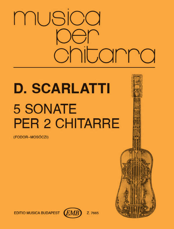 5 sonate per 2 chitarre&nbsp;&nbsp;partitura&nbsp;&nbsp;