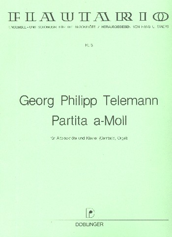 Partita a-Moll&nbsp;&nbsp;für Altblockflöte und Klavier&nbsp;&nbsp;