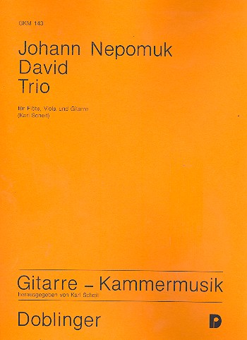 Trio für Flöte, Viola und Gitarre&nbsp;&nbsp;Partitur und Stimmen&nbsp;&nbsp;