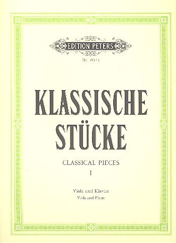 Klassische Stücke Band 1&nbsp;&nbsp;für Viola und Klavier&nbsp;&nbsp;