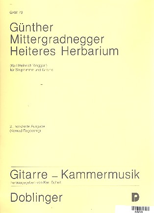 Heiteres Herbarium  für eine Singstimme und Gitarre  