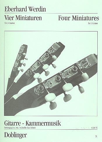 4 Miniaturen  für 3 Gitarren  Partitur