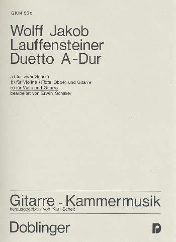 Duetto A-Dur&nbsp;&nbsp;für Viola und Gitarre&nbsp;&nbsp;