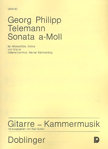 Sonate a-Moll für Altblockflöte,&nbsp;&nbsp;Violine und Gitarre&nbsp;&nbsp;