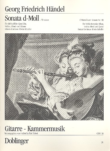 Sonate d-Moll für&nbsp;&nbsp;Altblockflöte und Gitarre&nbsp;&nbsp;