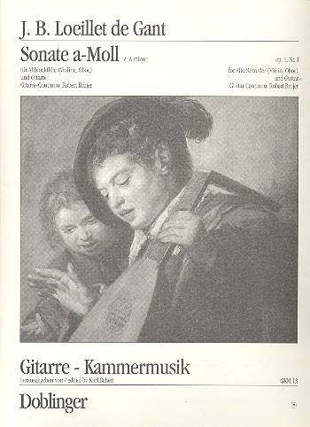 Sonate a-Moll op.1,1 für&nbsp;&nbsp;Altblockflöte (Vl, ob) und Gitarre&nbsp;&nbsp;