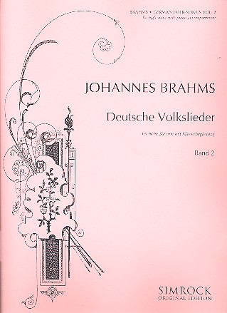 Deutsche Volkslieder Band 2&nbsp;&nbsp;für hohe Singstimme und Klavier (en/dt)&nbsp;&nbsp;