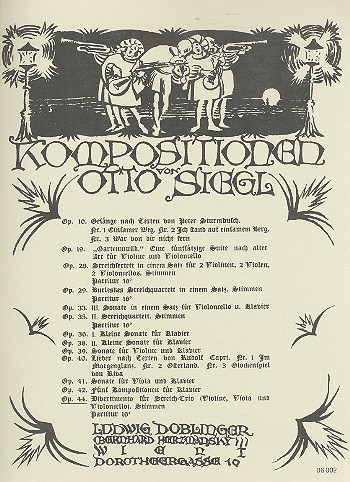 Divertimento für Violine, Viola  und Violoncello  Stimmen