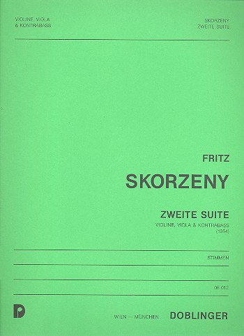 Zweite Suite&nbsp;&nbsp;für Violine, Viola und Kontrabass&nbsp;&nbsp;Stimmen