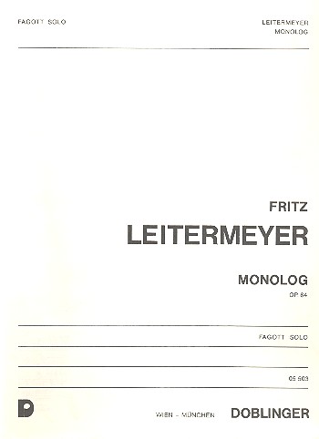 Monolog op.64  für Fagott  