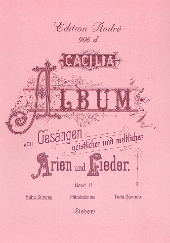 Cäcilia Album Band 2 für Gesang (hoch)  und Klavier (dt/it)  