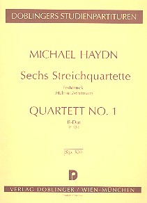 Streichquartett B-Dur Nr.1    Studienpartitur