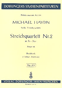 Streichquartett Es-Dur Nr.2    Studienpartitur