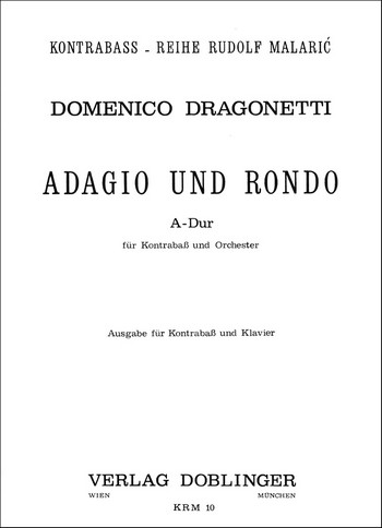 Adagio und Rondo A-Dur für Kontrabass  und Klavier  