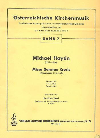 Missa Sanctae Crucis für  gem Chor und Orchester  Partitur
