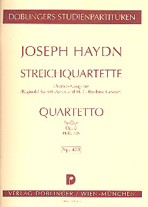 Streichquartett Es-Dur op.0&nbsp;&nbsp;Hob.II:6   Studienpartitur&nbsp;&nbsp;