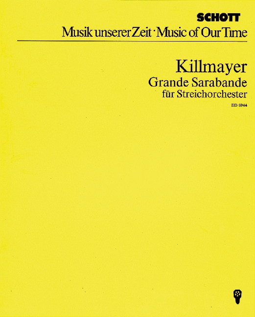 Grande Sarabande&nbsp;&nbsp;für Streichorchester&nbsp;&nbsp;Studienpartitur