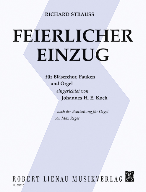 Feierlicher Einzug  für Bläserchor, Pauken und Orgel  Partitur