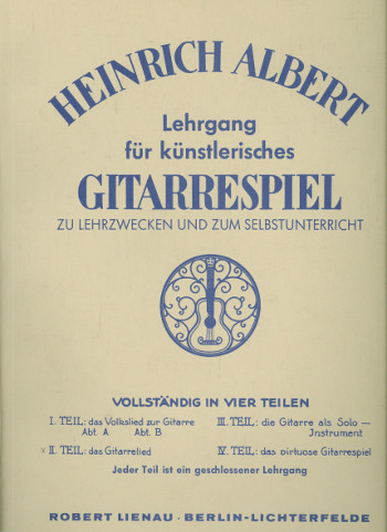 Lehrgang für künstlerisches Gitarrespiel Band 2  für Gitarre  