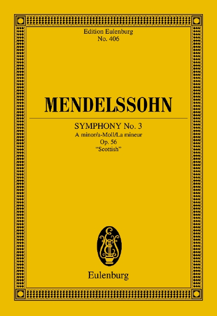 Sinfonie A-Moll Nr.3 op.56&nbsp;&nbsp;für Orchester&nbsp;&nbsp;Studienpartitur (dt/en)
