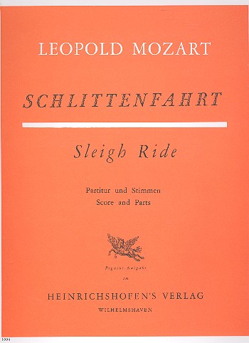 Schlittenfahrt  für Streicher, Trompete und Schlagwerk  Partitur
