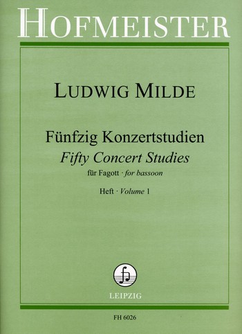 50 Konzertstudien op.26 Band 1 (Nr.1-25)  für Fagott  