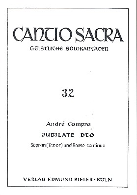 Jubilate Deo  für Sopran (T) und Bc  