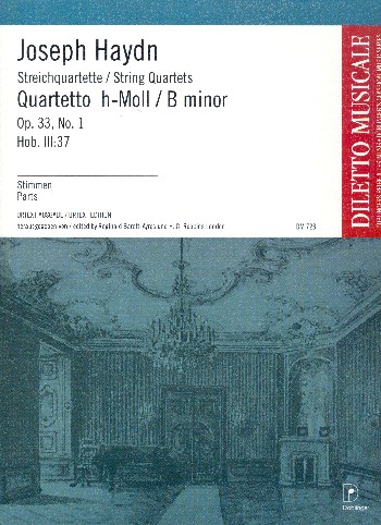 Streichquartett h-Moll op.33,1 Hob.III:37&nbsp;&nbsp;&nbsp;&nbsp;Stimmen
