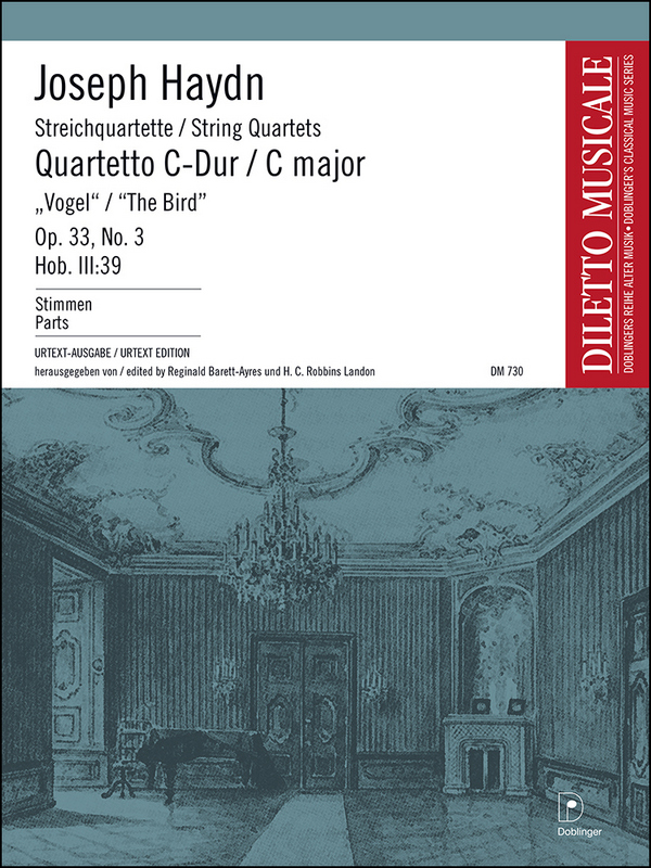 Streichquartett C-Dur op.33,3&nbsp;&nbsp;Hob.III:39&nbsp;&nbsp;Stimmen