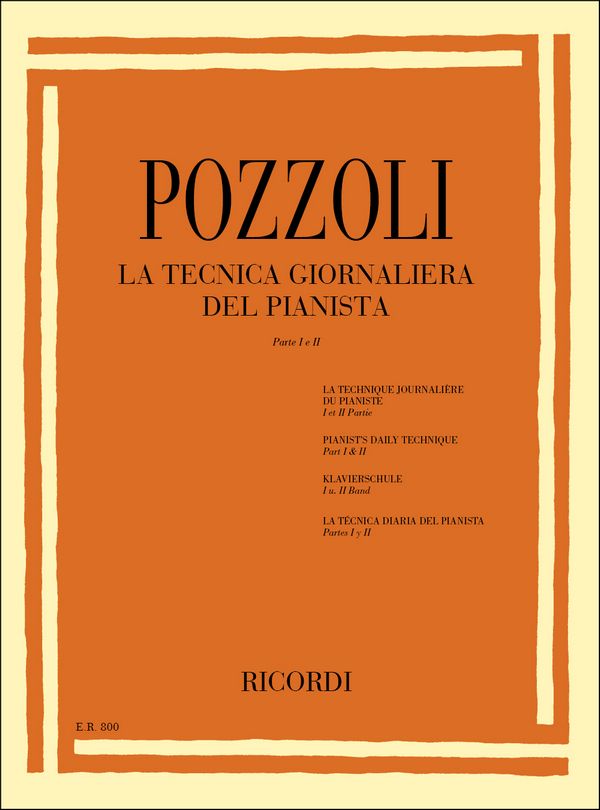 La tecnica giornaliera del pianista  Band 1 (= Teil 1 und 2)  