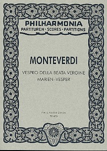Vespro della beata vergine&nbsp;&nbsp;Studienpartitur (it)&nbsp;&nbsp;