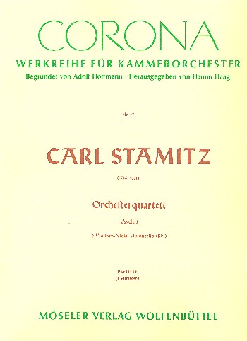 Orchesterquartett A-Dur&nbsp;&nbsp;für Streichorchester&nbsp;&nbsp;Partitur
