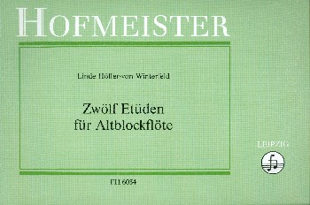 12 Etüden   für Altblockflöte  