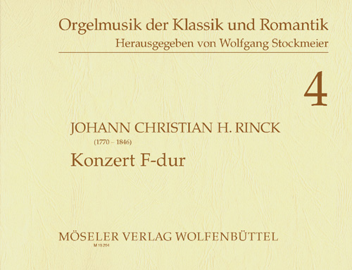 Konzert F-Dur  für Orgel  