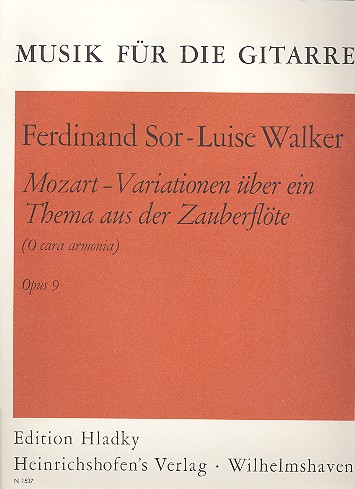 O cara armonia Mozart-Variationen&nbsp;&nbsp;über ein Thema aus der Zauberflöte&nbsp;&nbsp;für Gitarre