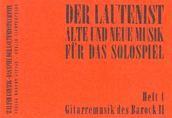 Der Lautenist Band 4  für Gitarre  