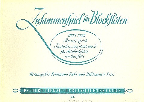 Fantasien aus 'a' und aus 'b'  für Altblockflöte und Querflöte  