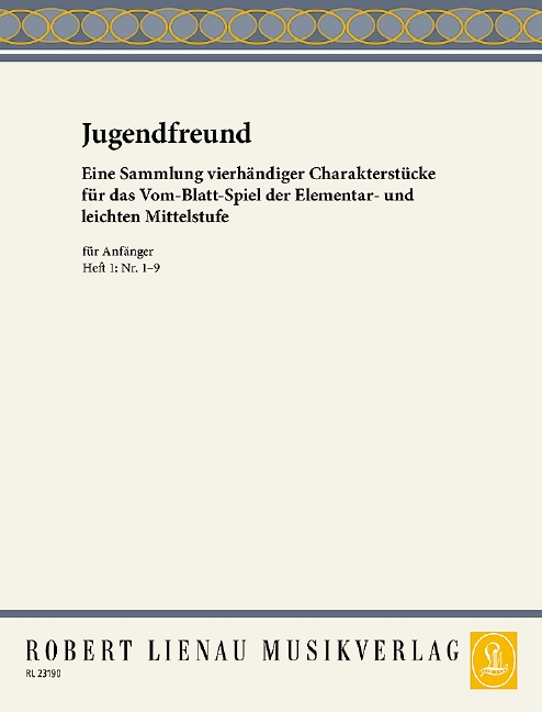 Jugendfreund Band 1 (Nr.1-9)  für Klavier zu 4 Händen  