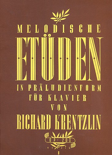 Melodische Etüden in Präludienform op.200 Band 1  für Klavier  